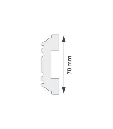 Dekoratívna lišta na stenu 2m