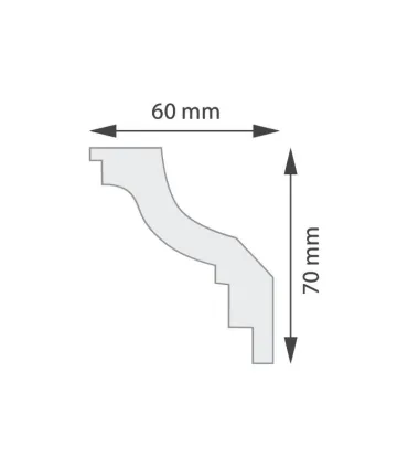 Dekoratívna lišta na stenu 2m