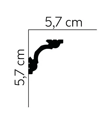 Dekoratívna lišta na stenu 2m