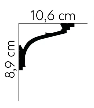 Dekoratívna lišta na stenu 2m