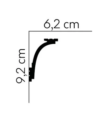 Dekoratívna lišta na stenu 2m