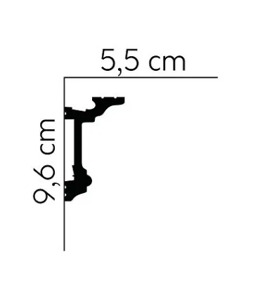 Dekoratívna lišta na stenu 2m