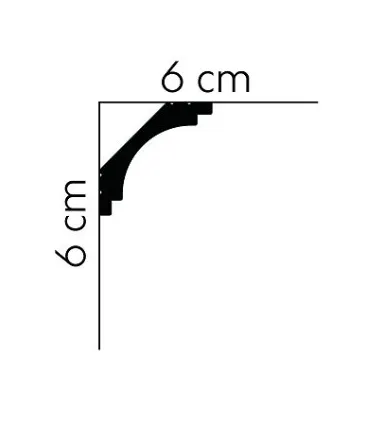 Dekoratívna lišta na stenu 2m