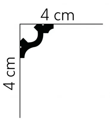 Dekoratívna lišta na stenu 2m