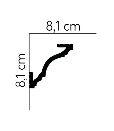 Dekoratívna lišta na stenu 2m