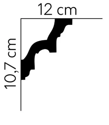 Dekoratívna lišta na stenu 2m