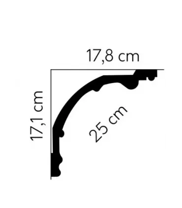 Dekoratívna lišta na stenu 2m
