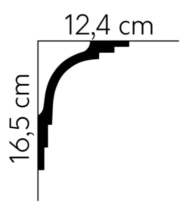 Dekoratívna lišta na stenu 2m