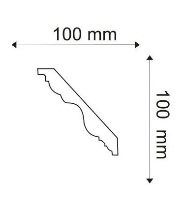 Dekoratívna lišta na stenu 2m