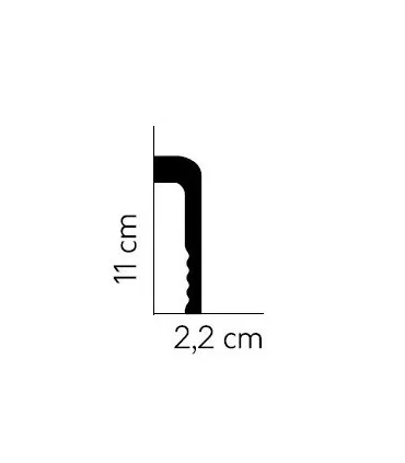 Dekoratívna lišta na stenu 2m