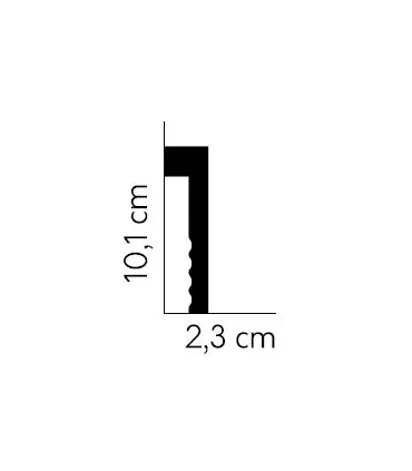 Dekoratívna lišta na stenu 2m