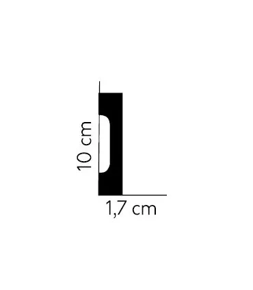 Dekoratívna lišta na stenu 2m