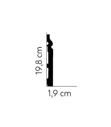 Dekoratívna lišta na stenu 2m