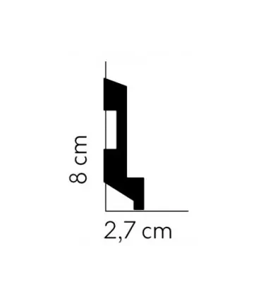 Dekoratívna lišta na stenu 2m