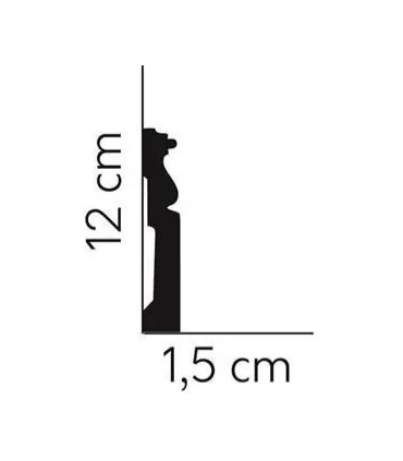 Dekoratívna lišta na stenu 2m