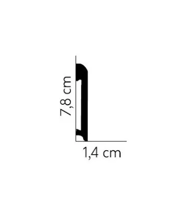 Dekoratívna lišta na stenu 2m