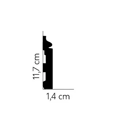 Dekoratívna lišta na stenu 2m