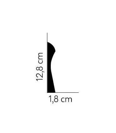 Dekoratívna lišta na stenu 2m