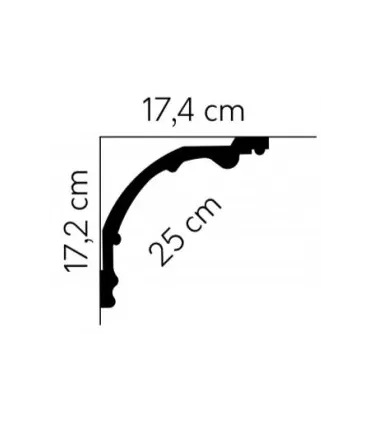 Dekoratívna lišta na stenu 2m