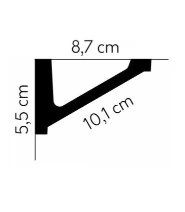 Dekoratívna lišta na stenu 2m