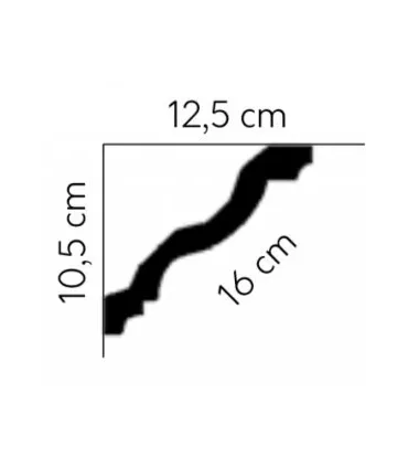 Dekoratívna lišta na stenu 2m