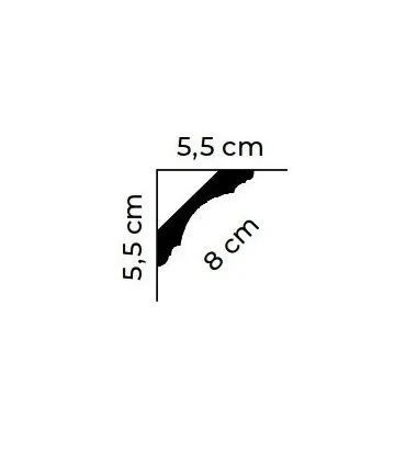 Dekoratívna lišta na stenu 2m