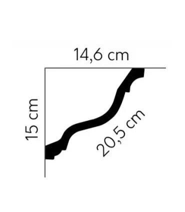 Dekoratívna lišta na stenu 2m
