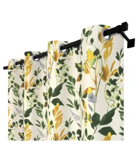 Záves s krúžkami  farba Flores 02