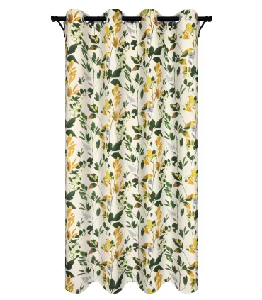 Záves s krúžkami  farba Flores 02