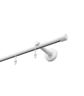 Štýlové hliníkové koľajnice jednoduchá Elegant Čierna Techno