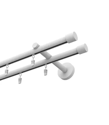 Štýlové hliníkové koľajnice jednoduchá Elegant Čierna Techno