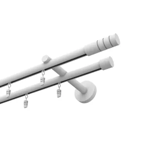 Štýlové hliníkové koľajnice jednoduchá Elegant Čierna Techno