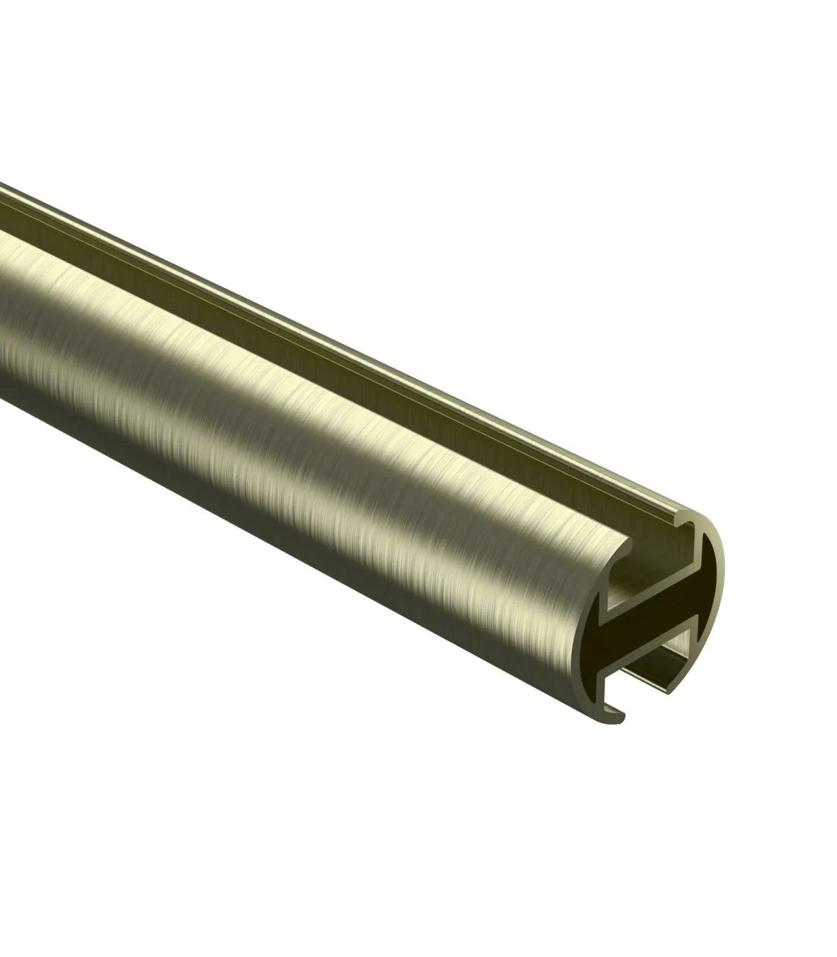 Aluminium-Profil-Gardinenstange einläufig Elegant Antik Pullo