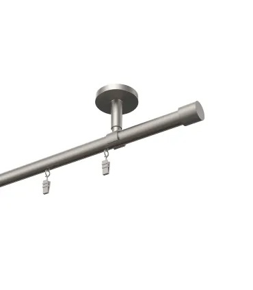 Štýlové hliníkové koľajnice jednoduchá Elegant Čierna Techno