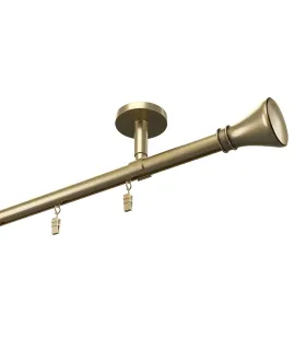 Štýlové hliníkové koľajnice jednoduchá Elegant Čierna Techno