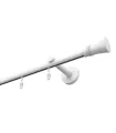 Aluminium-Profil-Gardinenstange einläufig Elegant weiß Capri