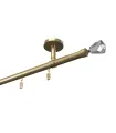 Aluminium-Profil-Vorhangdeckenleiste einläufig Elegant Antik Crystal Cone