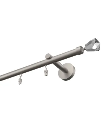 Štýlové hliníkové koľajnice jednoduchá Elegant Čierna Techno