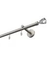 Aluminium-Profil-Gardinenstange einläufig Elegant Satin Crystal Cone