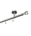Profilierte Aluminium-Vorhangdeckenleiste einfach Elegant Satin Crystal cone