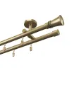 Profil- hliníková Vorhangdeckenleiste doppelt Elegant antik Capri