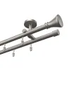 Aluminium-Profil-Vorhangdeckenleiste zweiläufig Elegant Satin Koloseo
