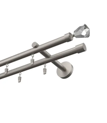 Štýlové hliníkové koľajnice jednoduchá Elegant Čierna Techno