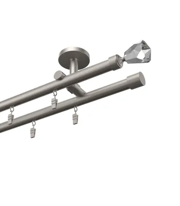 Štýlové hliníkové koľajnice jednoduchá Elegant Čierna Techno