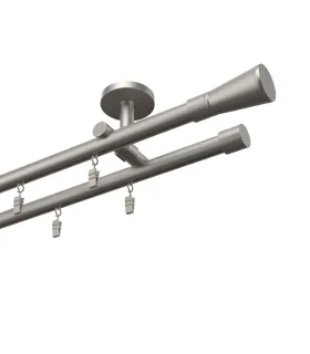 Štýlové hliníkové koľajnice jednoduchá Elegant Čierna Techno