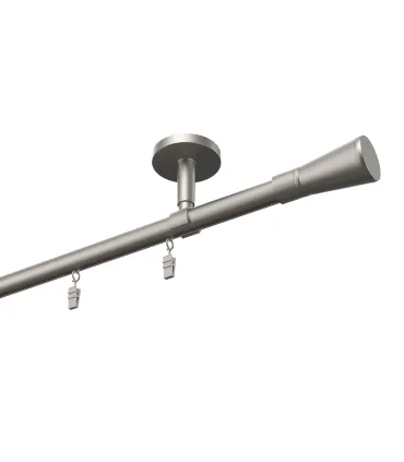 Štýlové hliníkové koľajnice jednoduchá Elegant Čierna Techno