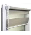 Doppelrollo (Tag/Nacht-Rollo) Premium-Serie Grau