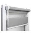 Doppelrollo (Tag/Nacht-Rollo) Premium-Serie Grau