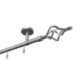 Profil-Aluminium-Vorhangdeckenleiste einläufig Elegant Satin Gula Azur