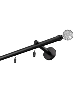 Štýlové hliníkové koľajnice jednoduchá Elegant Čierna Techno